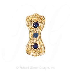 GS435 S - 14 Karat Gold Sapphire Slide 